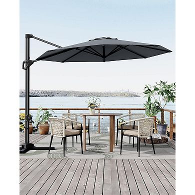 10-FT Cantilever Umbrella - High Quality - Durable Design for Daily Use - Easy to Use