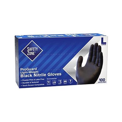 Black Nitrile Gloves Pack