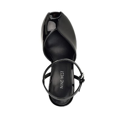 Nine West Elanna Women's Peep Toe Platform Heels