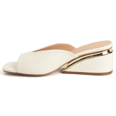 New York & Company® Malany Women's Open Toe Wedge Heels