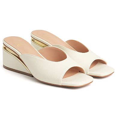New York & Company® Malany Women's Open Toe Wedge Heels