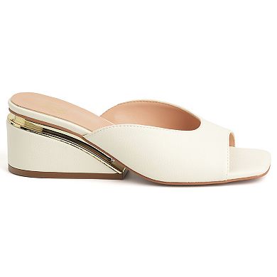 New York & Company® Malany Women's Open Toe Wedge Heels