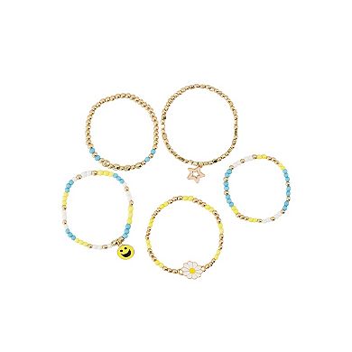 Claire's Daisy Vibes 5-Piece Bracelets Set