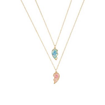 Claire's 2 pc BFF Frog & Bear Necklace Set