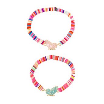 Claire's 2 pc Butterfly BFF Bracelet Set