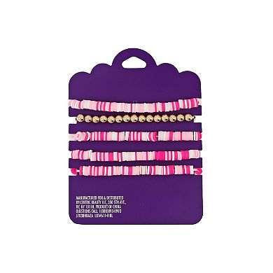 Claire's 5-Pack Bead Bracelets With Love & Kiss Charms