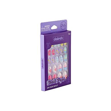Claire's 24-Piece Faux Nail Animal Print Set