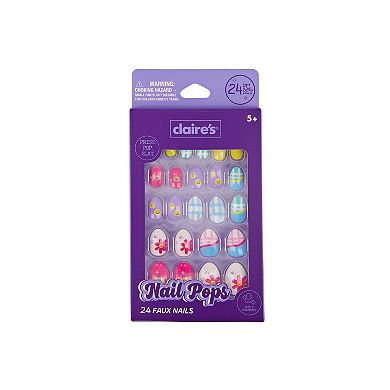 Claire's 24-Piece Faux Nail Animal Print Set