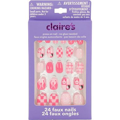 Claire's 24-Piece Faux Nail Set