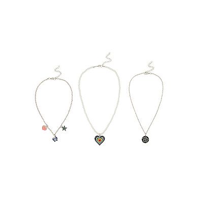 Claire's Hearts 3-Pack Necklace Set