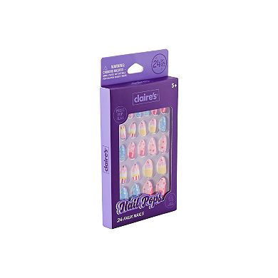 Claire's 24-Piece Faux Nail Cupcakes Set