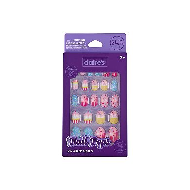 Claire's 24-Piece Faux Nail Cupcakes Set