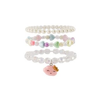 Claire's 3-Pack Rainbow Beaded Bracelets