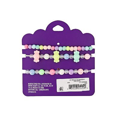 Claire's 3-Pack Rainbow Beaded Bracelets