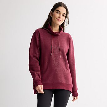 Plus Size Tek Gear® Funnel Neck Tunic Sweatshirt
