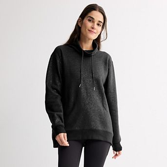 Plus Size Tek Gear® Funnel Neck Tunic Sweatshirt
