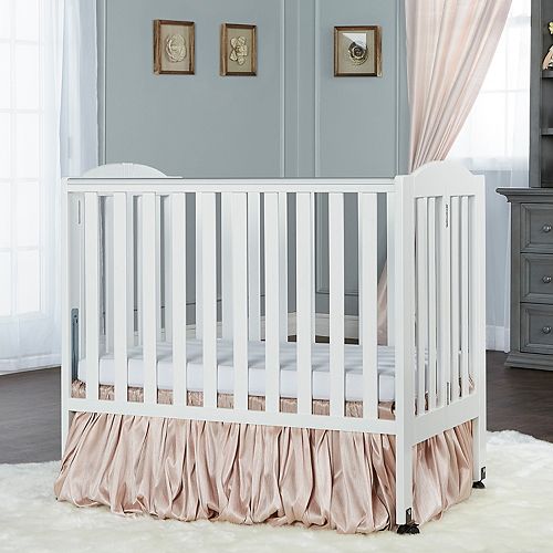 Dream On Me 2-In-1 Portable Folding Stationary Side Crib