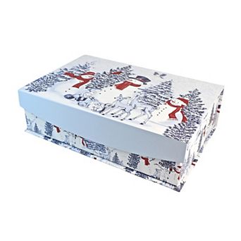 St. Nicholas Square® Yuletide Snowmen Extra Small Paper Box