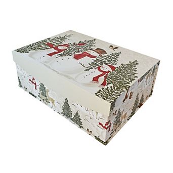 St. Nicholas Square® Yuletide Snowman Large Paper Box