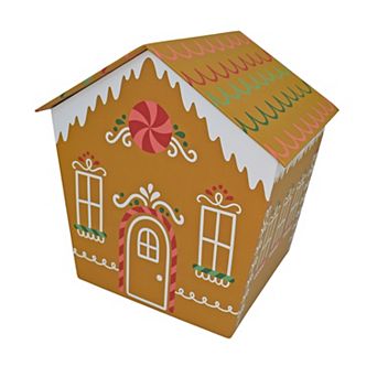 St. Nicholas Square® Medium Shaped Gingerbread House Paper Box