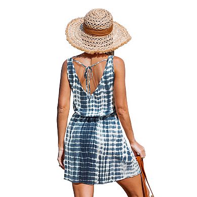 Petite Cupshe Tie Dye Mini Cover-Up Dress