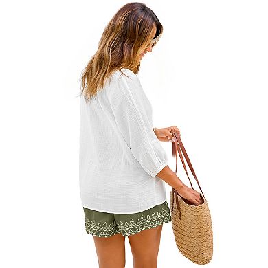 Petite Cupshe Cover Up Shirt
