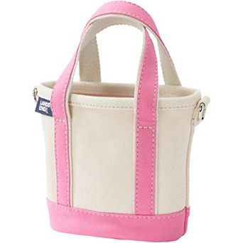 Lands' End Mini Natural Open Top Canvas Tote Bag