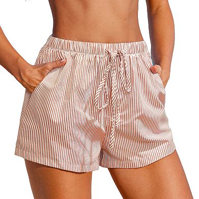 Petite Cupshe Swim Cover-Up Shorts