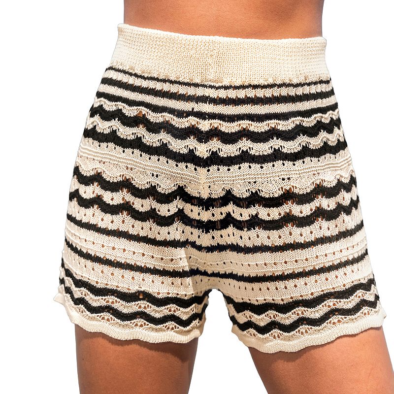 Petite Cupshe Swim Cover-Up Shorts, Women's,