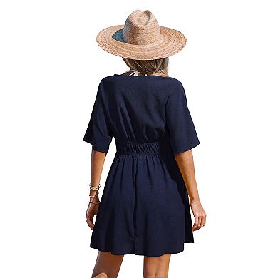 Petite Cupshe Cover Up Mini Dress