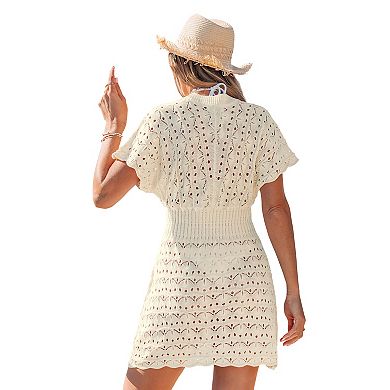Women's Petite Cupshe Cover Up Mini Dress