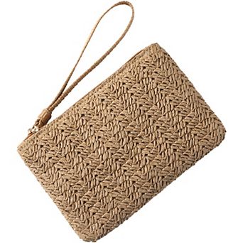 Lands' End Straw Wristlet