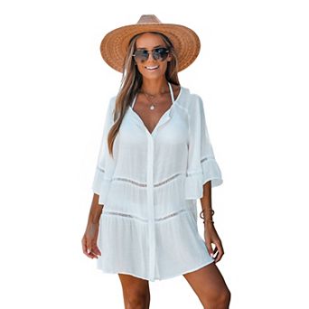 Women's Cupshe Ladder Cutout Tiered Cover-Up