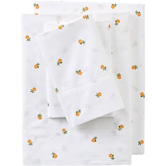 Lands' End 300 Thread Count Cotton Percale Bed Sheet Set