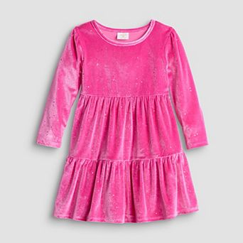 Baby & Toddler Girl Jumping Beans® Tiered Velour Dress