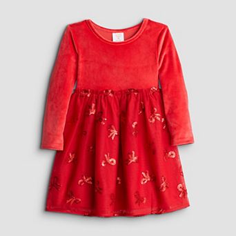 Baby & Toddler Girls Jumping Beans® Velour Sequin Tutu Dress