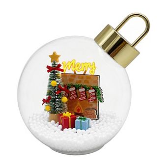 St. Nicholas Square® LED Merry Glass Ornament Table Decor