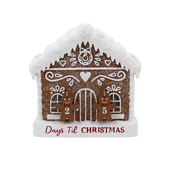 St. Nicholas Square® Gingerbread House Christmas Countdown Table Decor