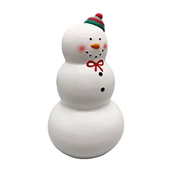 St. Nicholas Square® Ceramic Snowman Sitabout Table Decor Large
