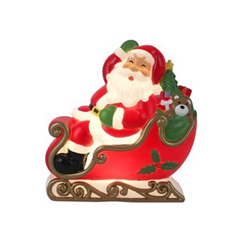 St. Nicholas Square® LED Santa Claus in Sleigh Outdoor Decor
