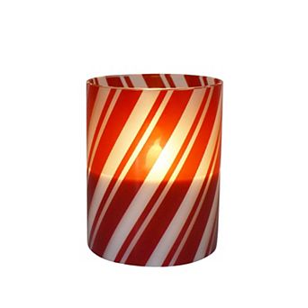 St. Nicholas Square® Candy Cane Hurricane Candle