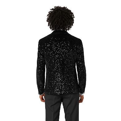 Men's OppoSuits Deluxe Black Sequin Blazer