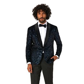 Men's OppoSuits Deluxe Black Sequin Blazer
