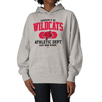 Women's Disney's High School Musical Property Of Wildcats Oversized Fleece Hoodie Sweatshirt