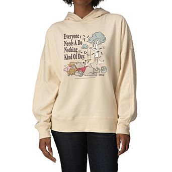 Women's Disney's Winnie The Pooh Oversized Fleece Hoodie Sweatshirt