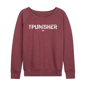 Women's Marvel The Punisher Logo French Terry Long Sleeve Tee