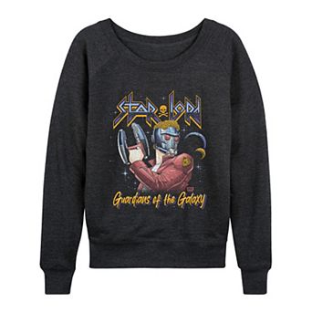 Women's Marvel Guardians Of The Galaxy Star Lord Metal French Terry Long Sleeve Tee