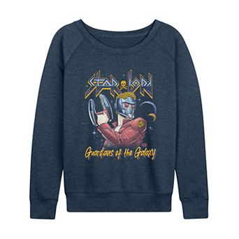 Women's Marvel Guardians Of The Galaxy Star Lord Metal French Terry Long Sleeve Tee