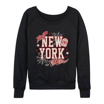 Women's Marvel Spider-Man Miles Morales French Terry Long Sleeve Tee