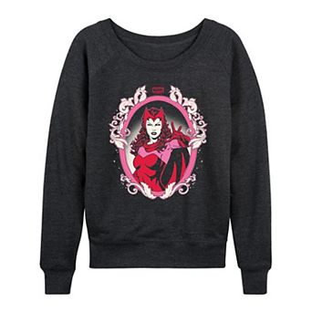 Women's Marvel Scarlet Witch Coquette Frame French Terry Long Sleeve Tee